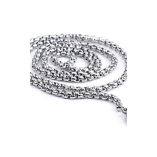 

Chain Necklace Mariner Chain Personalized Fashion Titanium Steel Silver Necklace Jewelry For Daily Casual