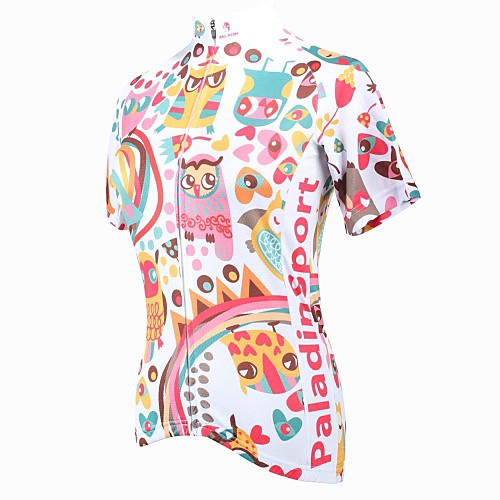 

ILPALADINO Women's Short Sleeve Cycling Jersey Plus Size Bike Jersey Top Mountain Bike MTB Road Bike Cycling Breathable Quick Dry Ultraviolet Resistant Sports Clothing Apparel