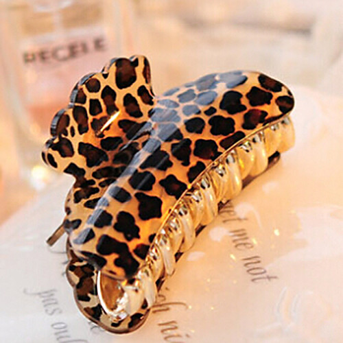 

Big Size Contracted Acrylic Leopard Hair Clips Random Delivery