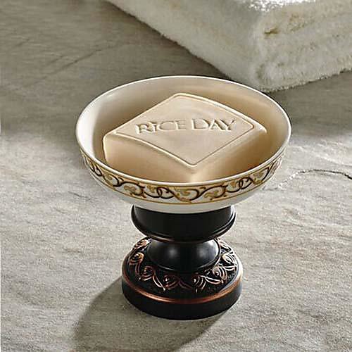 

Soap Dishes & Holders Removable Antique Brass / Ceramic 1pc