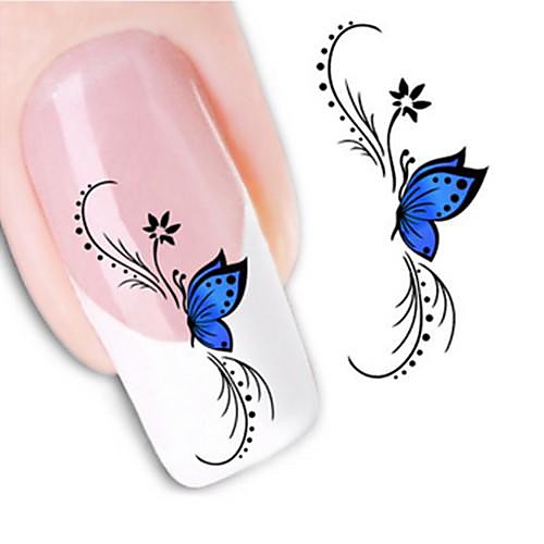 

water transfer printing nail stickers xf1439
