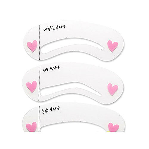 

Eyebrow Stencil Makeup 3 pcs Plastic Face Cosmetic Grooming Supplies