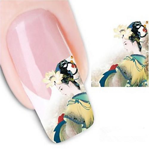 

1 pcs 3D Nail Stickers Water Transfer Sticker nail art Manicure Pedicure Abstract / Cartoon / Fashion Daily