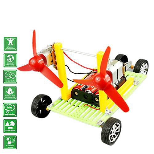 

diy wind force double motor car novelty toys