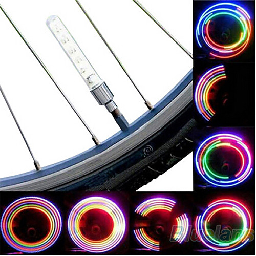 

LED Bike Light Valve Cap Flashing Lights Wheel Lights Mountain Bike MTB Bicycle Cycling Waterproof Portable Warning Easy to Install Cell Batteries Battery Cycling / Bike / IPX-4