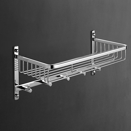 

Bathroom Shelf Contemporary Brass 1 pc - Hotel bath