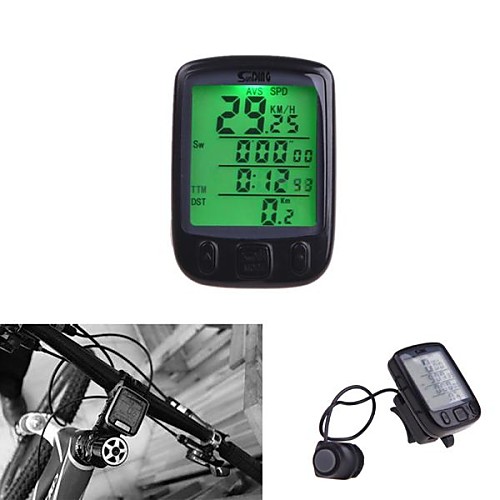 

Bike Computer Waterproof 28 Multifunction Wireless Bike Bicycle Cycling Computer Odometer Speedometer LCD Backlit