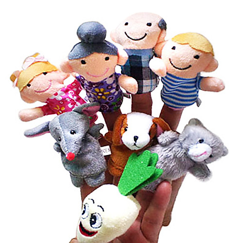 

Finger Puppets Novelty Dog Textile 8 pcs Boys' Girls' Toy Gift