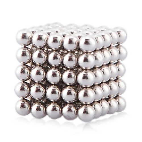 

125 pcs Magnet Toy Magnetic Balls Building Blocks Super Strong Rare-Earth Magnets Neodymium Magnet Puzzle Cube Magnet Adults' Boys' Girls' Toy Gift / 14 Years & Up