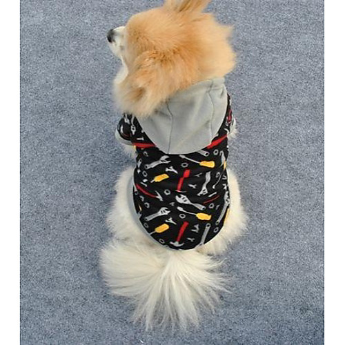 

Cat Dog Hoodie Cosplay Wedding Winter Dog Clothes Puppy Clothes Dog Outfits Black Costume for Girl and Boy Dog Polar Fleece XS S M L