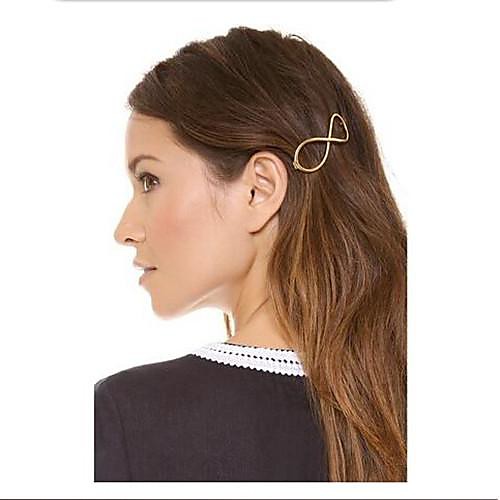 

Women's Barrettes For Daily Casual Alloy Golden