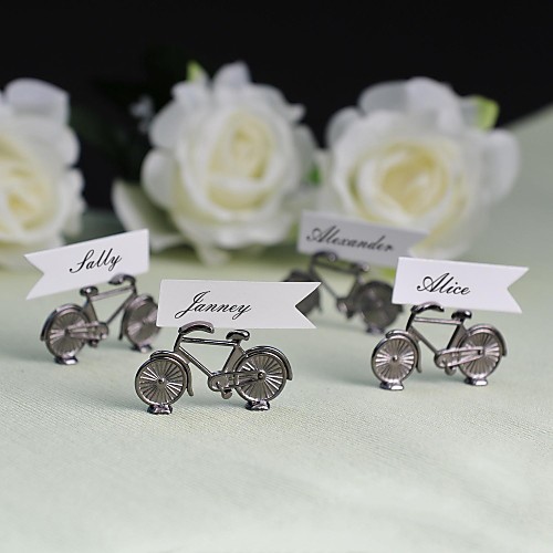 

Zinc Alloy Place Card Holders Standing Style Gift Bag 4 pcs