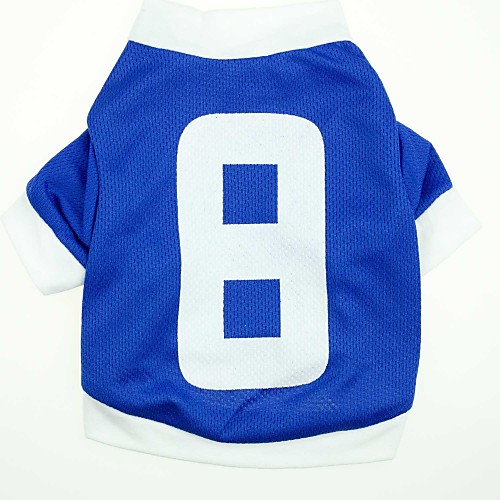 

Cat Dog Shirt / T-Shirt Jersey Vest Letter & Number Casual / Daily Sports Dog Clothes Puppy Clothes Dog Outfits Blue Costume for Girl and Boy Dog Terylene XS S M L