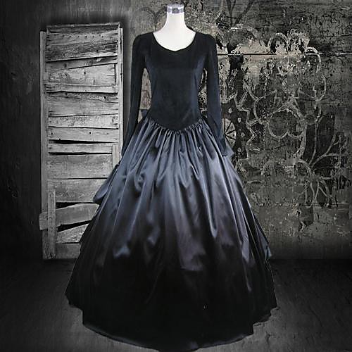 

Dress Gothic Lolita Dress Lolita Accessories Solid Colored Dress Cotton Halloween Costumes / Long Length