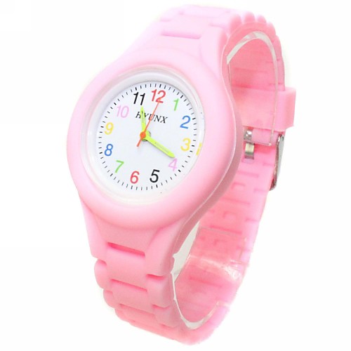 

Casual Watch Fashion Watch Quartz Silicone Black / White / Blue Casual Watch Analog Ladies Candy color - Green Blue Pink One Year Battery Life / ETA 377A