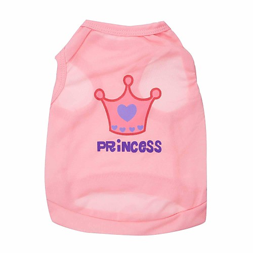 

Cat Dog Shirt / T-Shirt Puppy Clothes Tiaras & Crowns Dog Clothes Puppy Clothes Dog Outfits Pink Rose Costume for Girl and Boy Dog Terylene XS S M L