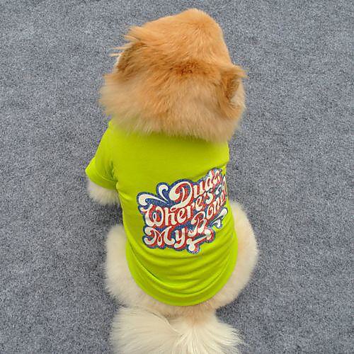 

Cat Dog Shirt / T-Shirt Puppy Clothes Wedding Dog Clothes Puppy Clothes Dog Outfits Blue Pink Green Costume for Girl and Boy Dog Cotton XS S M L