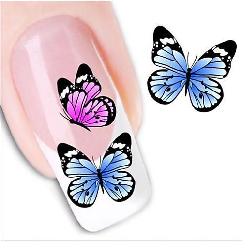 

1 pcs 3D Nail Stickers Water Transfer Sticker nail art Manicure Pedicure Lovely Abstract / Fashion Daily