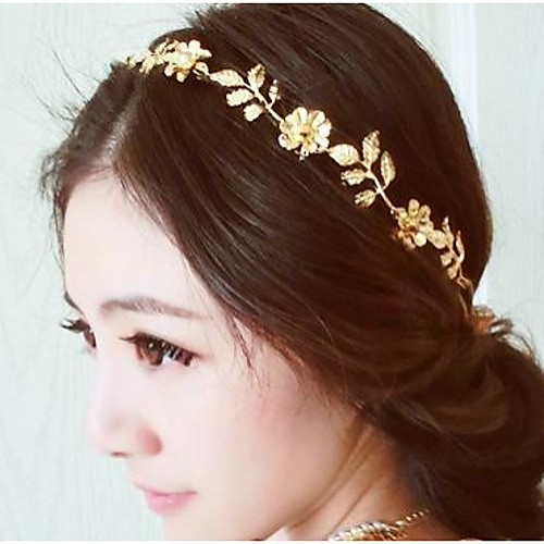 

Women's Girls' Headbands For Casual Engagement Party Holiday Wedding Party Alloy Golden