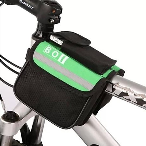 

BOI 8 L Cell Phone Bag Bike Frame Bag Top Tube Bag Reflective Waterproof Bike Bag Polyester Bicycle Bag Cycle Bag iPhone X / iPhone XR / iPhone XS Cycling / Bike