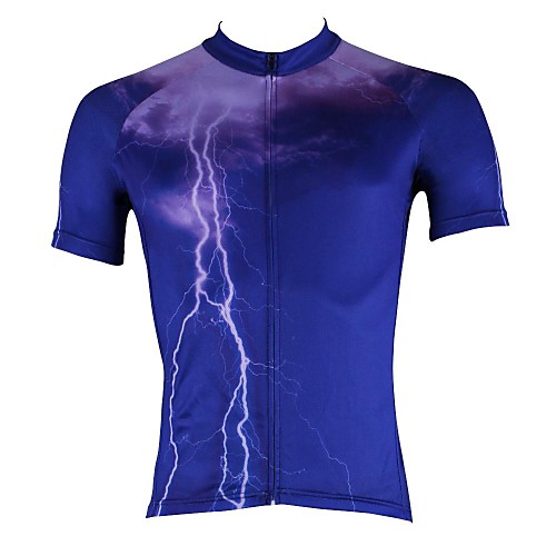 

ILPALADINO Men's Short Sleeve Cycling Jersey Bike Jersey Top Mountain Bike MTB Road Bike Cycling Breathable Quick Dry Ultraviolet Resistant Sports Clothing Apparel