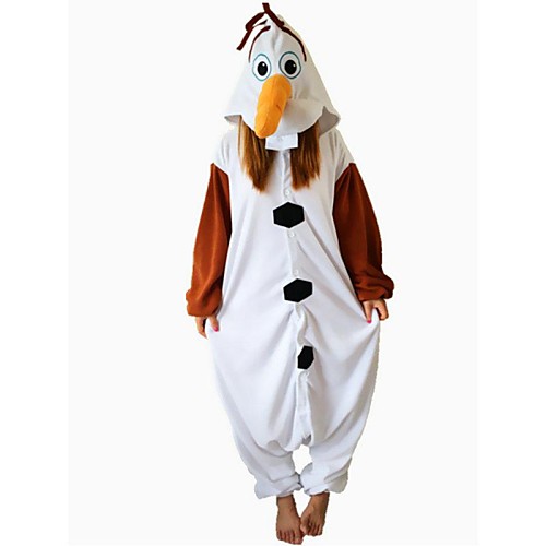 

Adults' Kigurumi Pajamas Snowman Animal Onesie Pajamas Polar Fleece Brown Cosplay For Men and Women Animal Sleepwear Cartoon Festival / Holiday Costumes / Leotard / Onesie / Leotard / Onesie