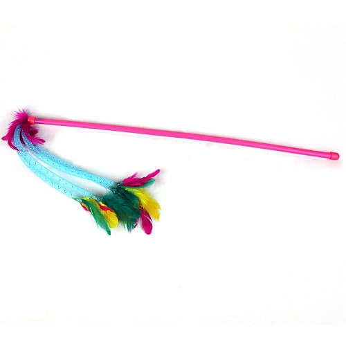 

Feather Style Adorable Plastic Cat Rods Rod (1Pcs, Pink)