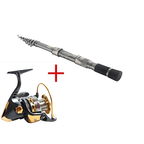 

Fishing Rod and Reel Combo Telescopic Rod Carbon Telescopic Medium Light (ML) Sea Fishing