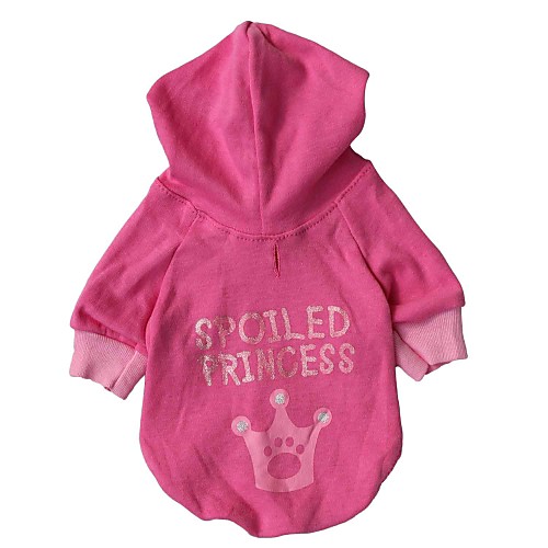 

Cat Dog Hoodie Dog Clothes Rose Costume Cotton Tiaras & Crowns XS S M L