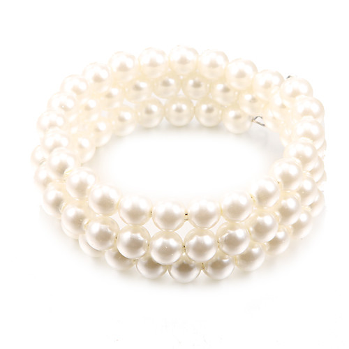 

Women's Bead Bracelet Unique Design Fashion Pearl Bracelet Jewelry White For Party Daily Casual