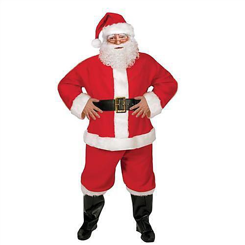 

Santa Suit Cosplay Costume Men's Christmas Festival / Holiday Polyester Men's Easy Carnival Costumes / Coat / Pants / Belt / Hat / Coat