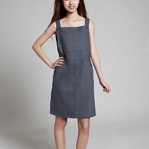 

Women's Short Mini Dress Gray Multi Color Classic Style Classic & Timeless