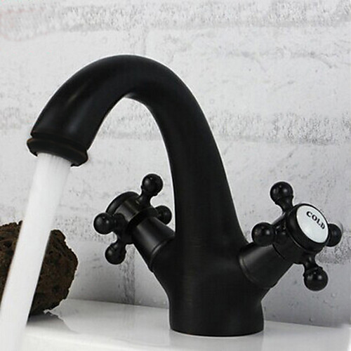 

Bathroom Sink Faucet - Centerset Oil-rubbed Bronze Centerset One Hole / Two Handles One HoleBath Taps