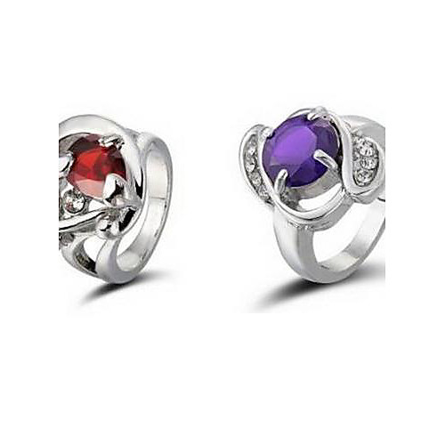 

Women's Multi-stone - Round Alloy For