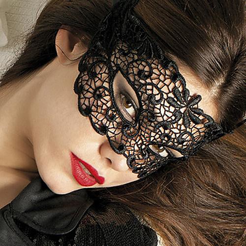 

Women's Lace Sexy Nightwear Solid Colored Black One-Size