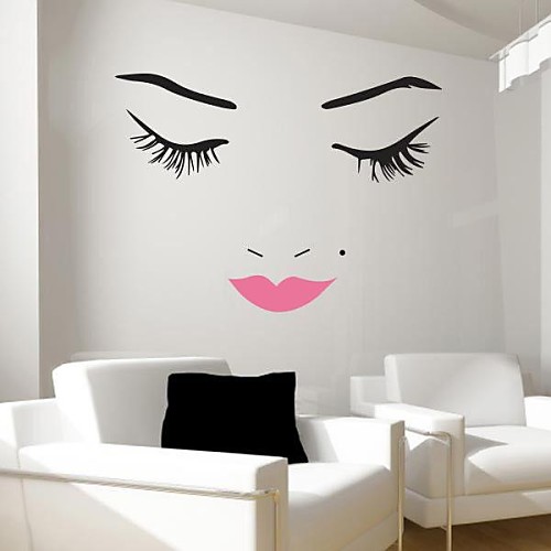 

Wall Stickers Wall Decals, Modern Beauty PVC Wall Stickers. 1pc 128173cm