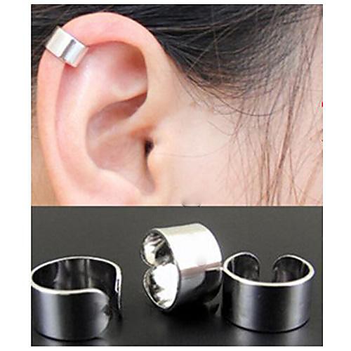 

Women's Hoop Earrings Ear Cuff Helix Earrings Ladies Simple Style Fashion Elegant Earrings Jewelry Black / Silver / Golden For Wedding Party Daily Casual