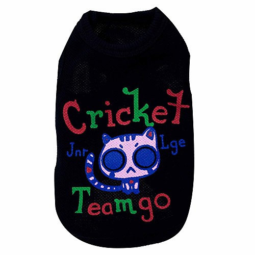

Cat Dog Shirt / T-Shirt Letter & Number Dog Clothes Puppy Clothes Dog Outfits Black Costume for Girl and Boy Dog Terylene XS S M L