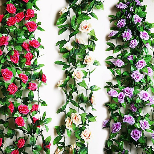 

95L 2Pcs Nine Beautiful Flowers 1 Branch in Roses Bine(Assorted Colors) Wedding Flower House Decor