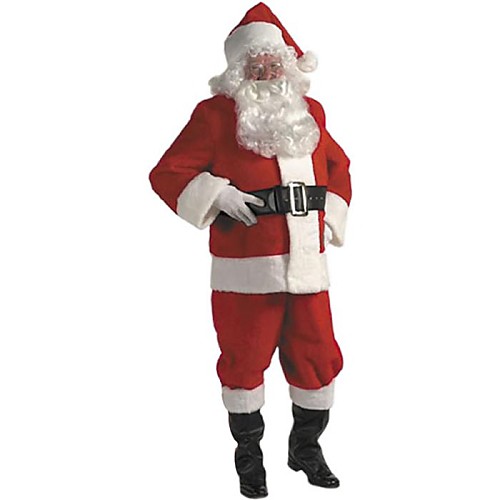 

Santa Suit Cosplay Costume Men's Christmas Festival / Holiday Polyester Men's Easy Carnival Costumes / Coat / Pants / Gloves / Belt / Hat