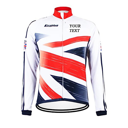 

Customized Cycling Clothing Men's Women's Long Sleeve Cycling Jersey British National Flag Bike Jersey Breathable Waterproof Zipper Reflective Strips Polyester / High Elasticity / Mountain Bike MTB