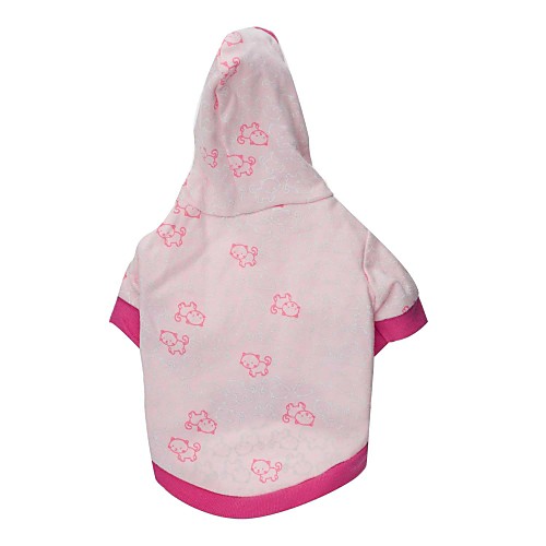 

Cat Dog Hoodie Cartoon Dog Clothes Puppy Clothes Dog Outfits Breathable Pink Costume Baby Small Dog for Girl and Boy Dog Cotton XS S M L