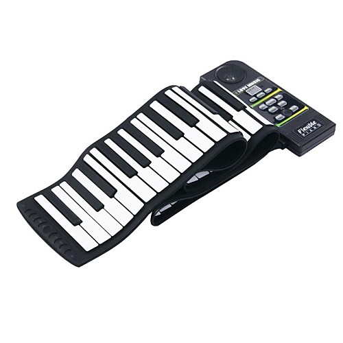 

88 Key Electronic Piano Keyboard Silicon Flexible Roll up Piano with Loud Speaker / Foot Pedal