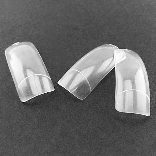 

500 professional clear transparent korean standards half well false acrylic nail art tips 50pcsx10 sizes mixed