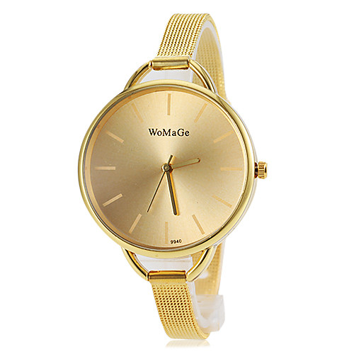 

Women's Fashion Watch Gold Watch Quartz Gold Casual Watch Analog Bangle - Gold One Year Battery Life / SSUO 377