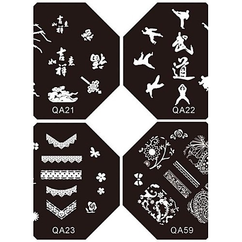 

1pc new design nail stamping image plates suki frenchy plate for diy nail art decorations assorted pattern