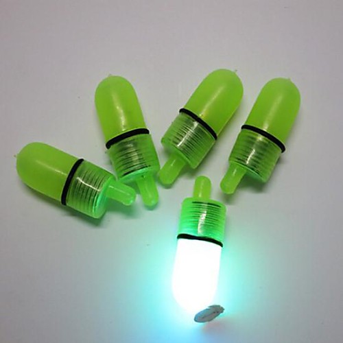 

5pcs Underwater Lights Flashlight Kits LED Light Source LED Green Plastic Lightweight Fishing