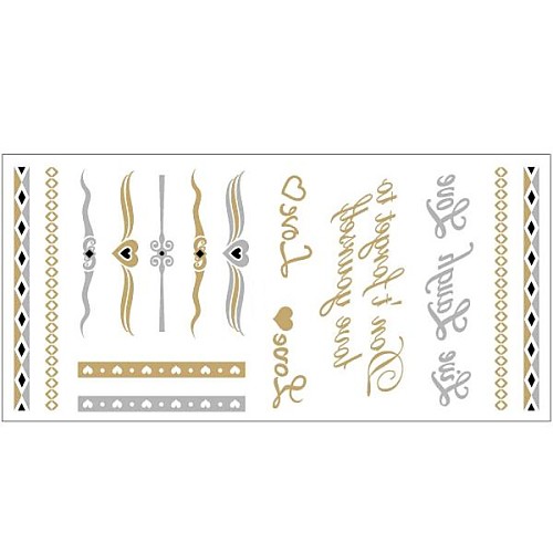 

1pc-gold-and-silver-metallic-love-necklace-bracelet-tattoo-sticker