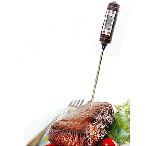 

1 Pc Measuring Tool Stainless Steel Electronic Thermometer For Food Soup
