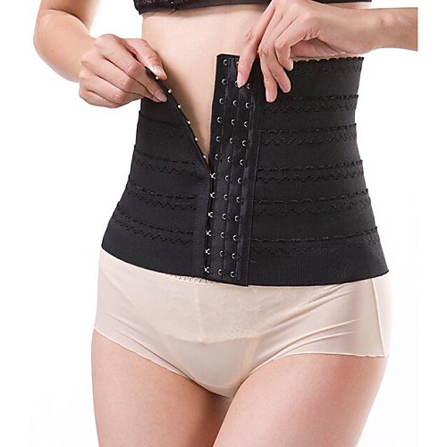 

Women's Hook & Eye Underbust Corset - Solid Colored Black Flesh XL XXL XXXL